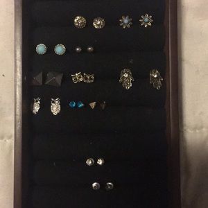 Collection of dainty earrings
